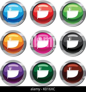 , Set 9 Sammlung Stock Vektor