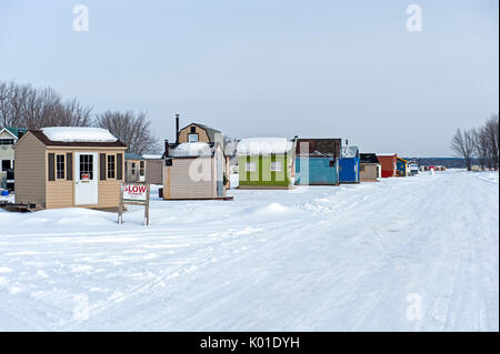 Eis Hut Village Stockfoto