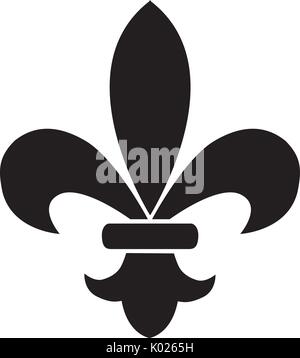 Vector Illustration von fleur de lis Blume Stock Vektor