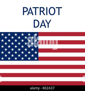 Patriot Tag in den Vereinigten Staaten Stock Vektor