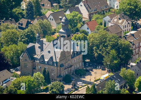 Rat der Stadt Wetter (Ruhr), Rathaus, eine Säkulare, Wetter (Ruhr), Ruhr, Nordrhein-Westfalen, Deutschland, Europa, Hagen, Luftaufnahme, Luftbild, ein Stockfoto