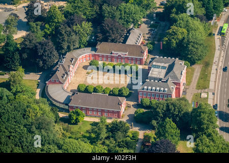 LUDWIG Galerie Schloss Oberhausen, Oberhausen, Ruhrgebiet, Nordrhein-Westfalen, Deutschland, Europa, Luftaufnahme, Luftbild, Luftfoto, Antenne phot Stockfoto