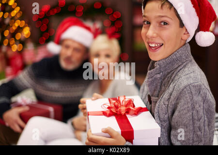Wissen Sie, was innen ist? Stockfoto