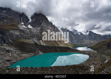 Blick auf Huayhuash Trek, Cordillera Huayhuash, Peru Stockfoto