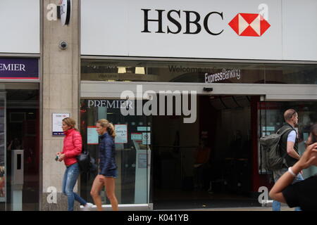 HSBC Bank in Cambridge Stockfoto