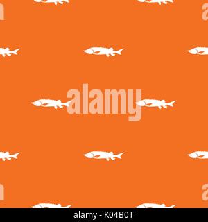 Frischen stör Fisch Muster nahtlose Stock Vektor