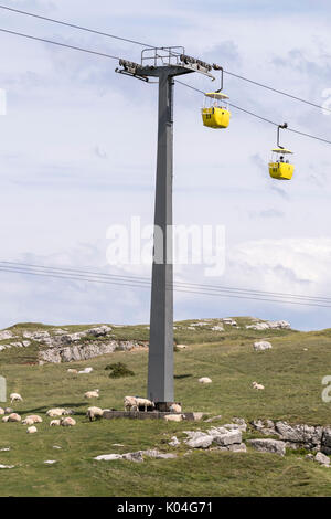 Great Ormes Head Seilbahnen in North Wales Stockfoto