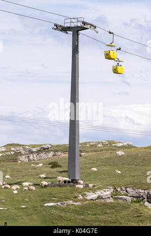 Great Ormes Head Seilbahnen in North Wales Stockfoto