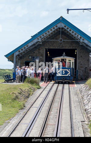 Great Orme Tramway in Nord Wales Stockfoto