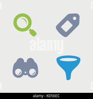 Ein Satz von 4 Professional, pixel-perfect Icons auf einem 32 x 32 Pixel Raster ausgelegt. Stock Vektor