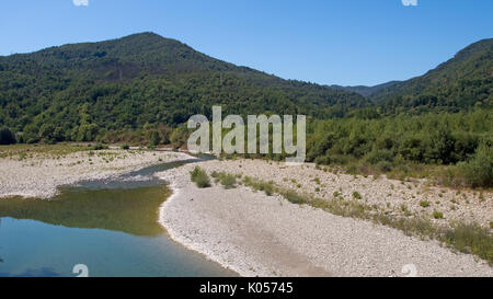 Der Fluss Magra, in der Nähe von Aulla (MS), Italien Stockfoto