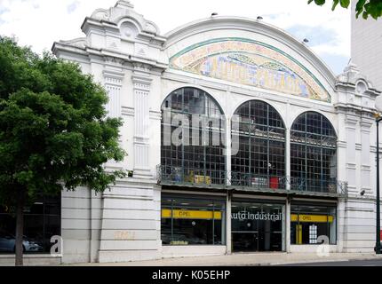 Lissabon, Portugal, Autohaus und Garage, erbaut im Jugendstil 1907-8, Architekt, Guilherme Francisco Baracho, Stockfoto