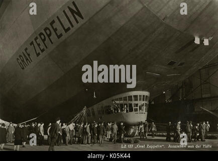 GRAF ZEPPELIN AUF DEM BODEN Stockfoto