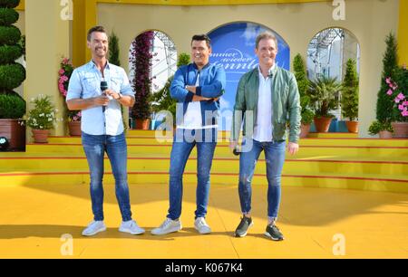 Rust, Deutschland, 20. August 2017, das Erste ARD-Show "Immer wieder Sonntags" mit Klubb 3 Credit: mediensegel/Alamy leben Nachrichten Stockfoto