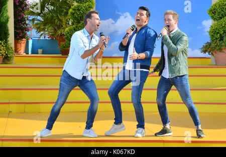 Rust, Deutschland, 20. August 2017, das Erste ARD-Show "Immer wieder Sonntags" mit Klubb 3 Credit: mediensegel/Alamy leben Nachrichten Stockfoto