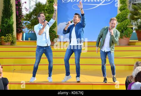 Rust, Deutschland, 20. August 2017, das Erste ARD-Show "Immer wieder Sonntags" mit Klubb 3 Credit: mediensegel/Alamy leben Nachrichten Stockfoto