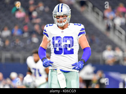 August 19, 2017: Dallas Cowboys tight end Jason Witten Nr. 82 während einer NFL Football Spiel zwischen den Indianapolis Colts und den Dallas Cowboys bei AT&T Stadium in Arlington, TX Dallas besiegt Indianapolis 24-19 Albert Pena/CSM Stockfoto