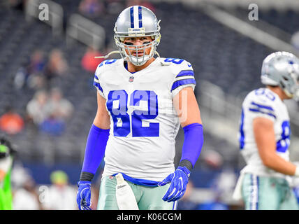 August 19, 2017: Dallas Cowboys tight end Jason Witten Nr. 82 während einer NFL Football Spiel zwischen den Indianapolis Colts und den Dallas Cowboys bei AT&T Stadium in Arlington, TX Dallas besiegt Indianapolis 24-19 Albert Pena/CSM Stockfoto
