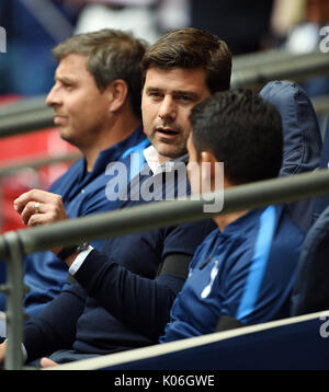 TOTTENHAM HOTSPUR MANAGER MAUR Tottenham Hotspur V CHELSEA Wembley Stadium, LONDON, ENGLAND, 20. August 2017 Stockfoto