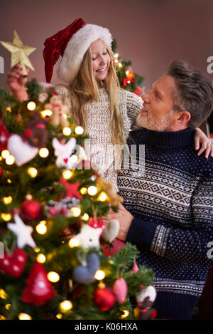 Vielen Dank für die Hilfe, Daddy Stockfoto