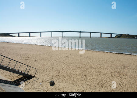 Noirmoutier Brücke Stockfoto