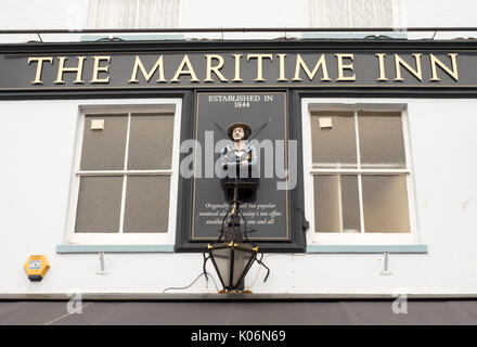 Die Maritime Inn, Southside Straße, Barbican, Plymouth, Devon, England, UK. Stockfoto