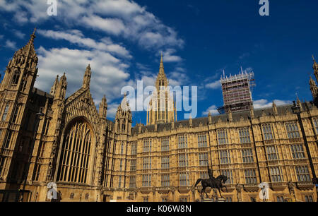 Der Palace of Westminster in London, England. Stockfoto
