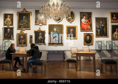 Die Zimmer im Schloss Eutin Gottorf (Schloss) in Schleswig-Holstein, Deutschland Stockfoto