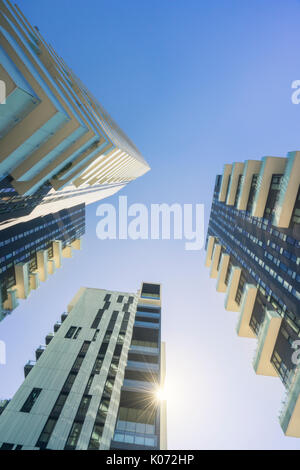 Mailand, Porta Nuova Viertel, Lombardei, Italien. Alvar Aalto Square Stockfoto