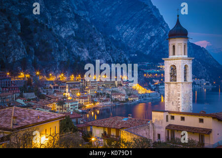 Limone Sul Garda, Gardasee, Lombardei, Italien Stockfoto