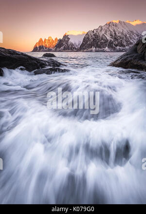 Tungeneset, Insel Senja, Norwegen Stockfoto