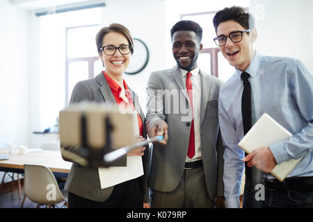 Corporate selfie Stockfoto
