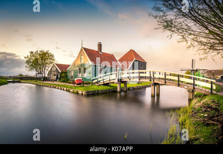 Zaanse Schans, Zaandam, Zaanstad, Niederlande Stockfoto