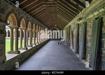 Die Klöster in Iona Abbey, Isle of Iona, Argyll und Bute, Schottland, Großbritannien Stockfoto