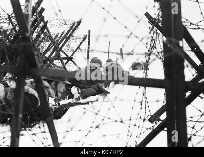 2. Britische Armee, die an der Westfront in Belgien während des Zweiten Weltkrieges Datum: Januar 1940 Stockfoto
