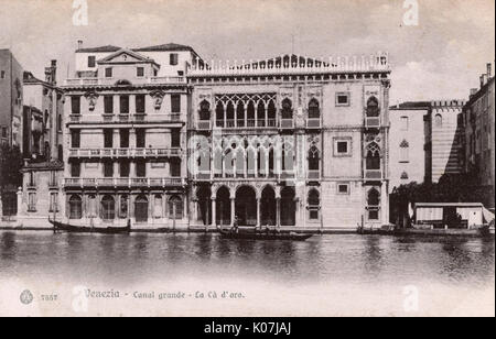 Ca' d'Oro Palast, Canale Grande, Venedig, Italien Stockfoto