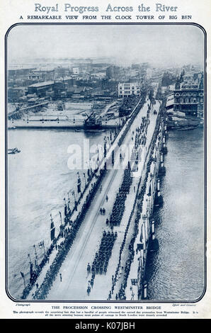 Krönung seiner Majestät König George V. 1911 Stockfoto