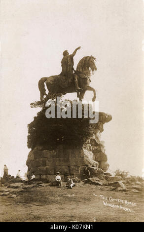 The Copper Horse - Windsor Great Park, Windsor, Berkshire Stockfoto