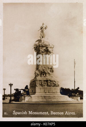 Spanish Monument, Buenos Aires, Argentinien, Südamerika Stockfoto