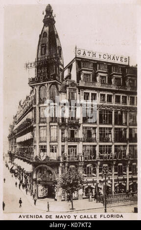 Avenida de Mayo, Buenos Aires, Argentinien, Südamerika Stockfoto