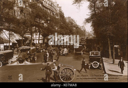 Paris - Le Boulevard Montmartre Stockfoto