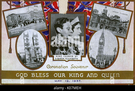 Krönung von König George VI. Und Königin Elizabeth Stockfoto
