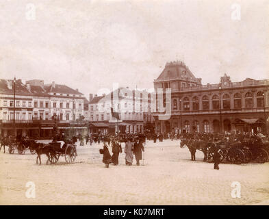 Straßenszene in Brüssel, Belgien Stockfoto