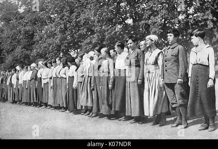 Frauen im Frauenbataillon, Russland, WW1 Stockfoto