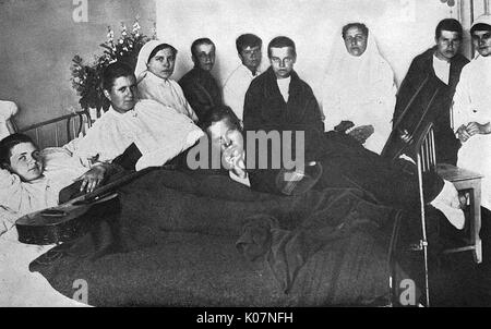 Frauenbataillon des Todes im Krankenhaus, Russland, WW1 Stockfoto