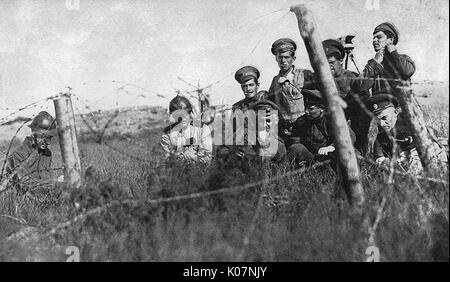 Soldaten an der Ostfront, Russland, WW1 Stockfoto