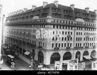 Chiltern Gericht und der Station Baker Street, an der Ecke der Baker Street und Marylebone Road, London. Datum: ca. 1930 Stockfoto