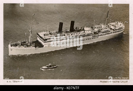 SS Slamat, Ozeandampfer, Rotterdam-Lloyd-Linie Stockfoto