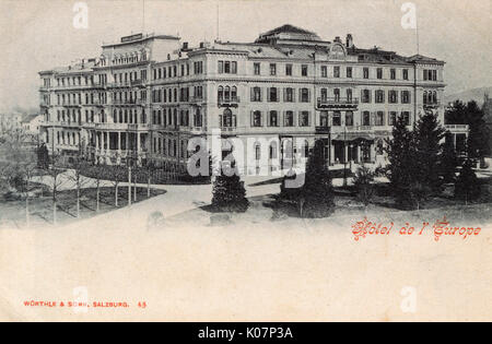 Hotel de l'Europe, Salzburg, Österreich Stockfoto