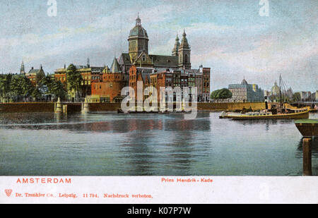 Prince Hendrik Quay, Amsterdam, Niederlande Stockfoto